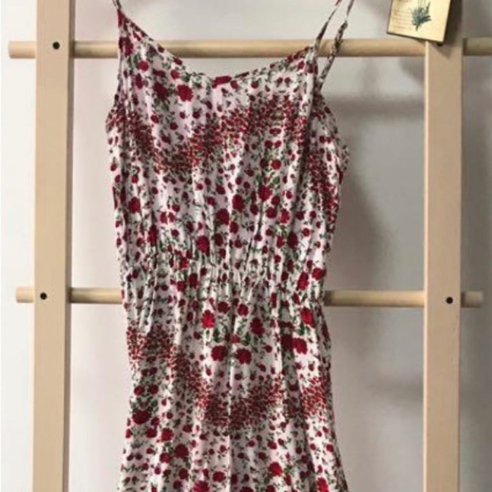 H&M Floral Maxi Dress With Thigh Slits